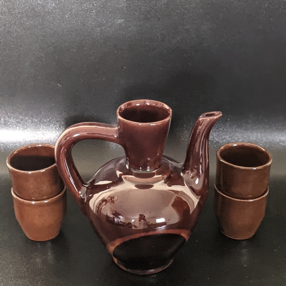 Ceramic 5 Piece Tea Set - Picture 4 of 6
